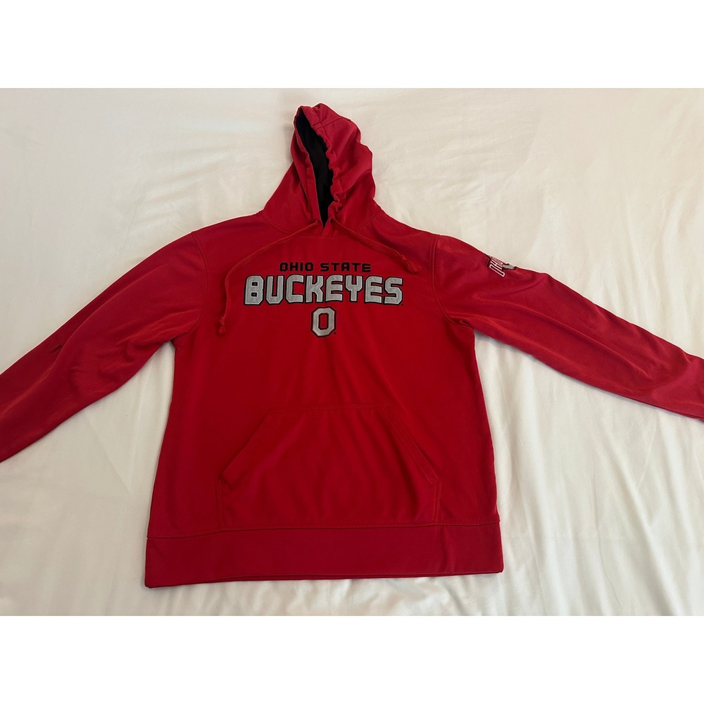 Ohio State Buckeyes Hoodie Red Varsity Authentic‎ Apparel Mens Medium NCAA